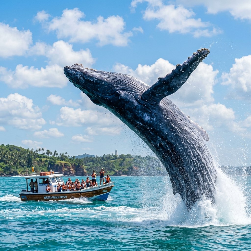 Blue Whale Watching at Mirissa Sri Lanka